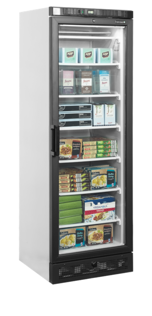 Upprättstående displayfrysar