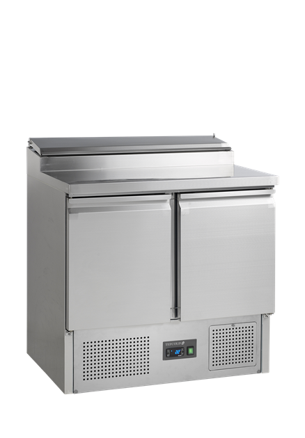 TFW-SS920 Disk i rostfritt stål med kylbrunn för GN1/6-kantiner