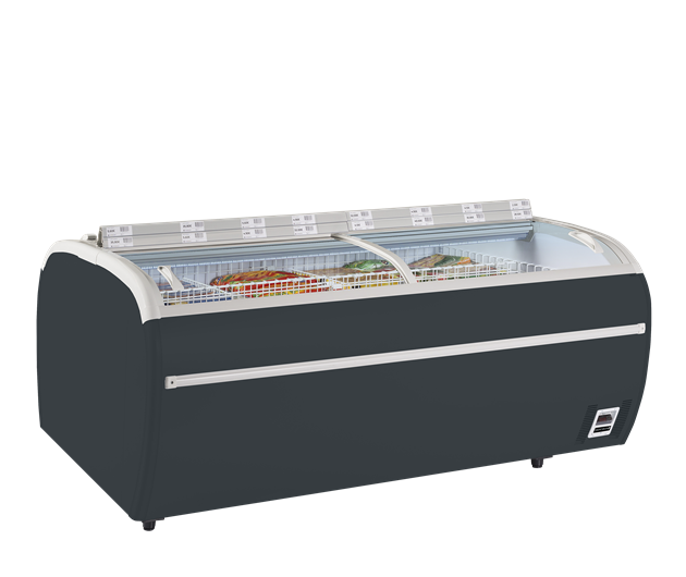 TFW-TWIN 220A-F Frys för stormarknader som tar upp mindre golvyta