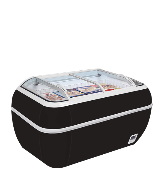 TFW-TWIN HEAD B-CF Frys för stormarknader som tar upp mindre golvyta