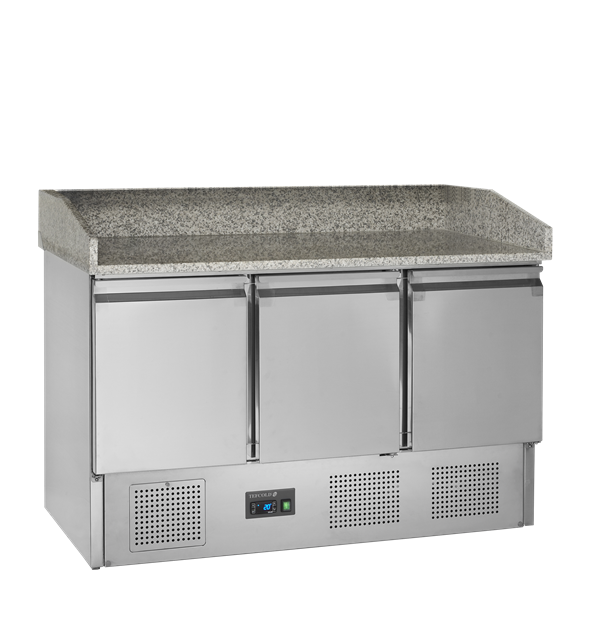 TFW-PT1365 Gastronorm-pizzabänk med bordsskiva i granit