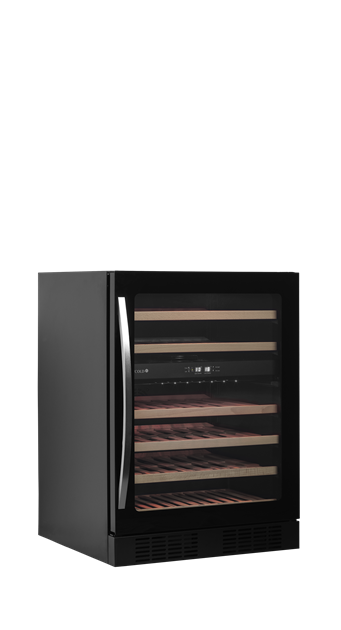 TFW-TFW200-2F Svart vinkyl med glasdörr för exklusiv presentation