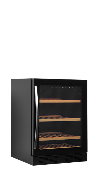 TFW-TFW200-F Svart vinkyl med glasdörr för exklusiv presentation