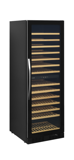 TFW-TFW400-2F Svart vinkyl med glasdörr för exklusiv presentation