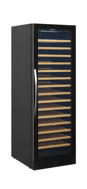 TFW-TFW400-F Svart vinkyl med glasdörr för exklusiv presentation