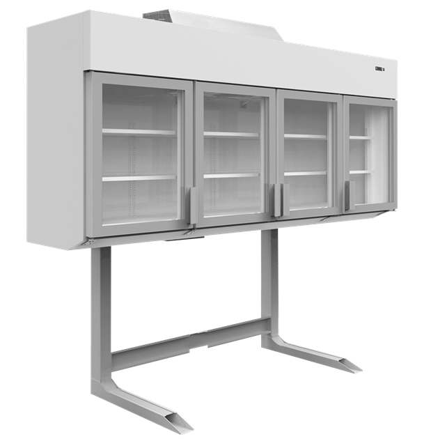 TFW-MTF250 4-dörrars väggmonterat frys-/kylskåp för maximal förvarings