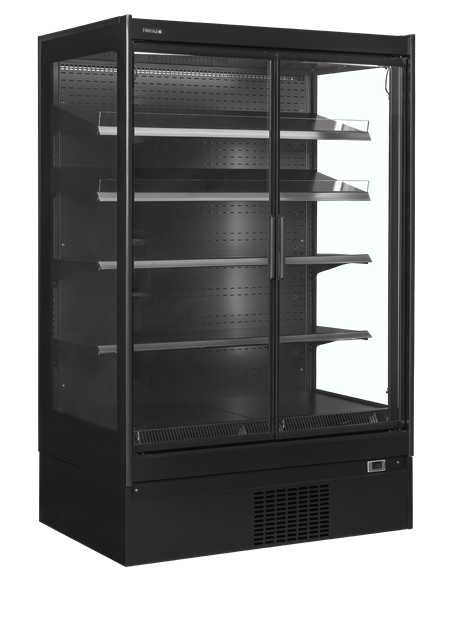 TFW-EXTRA1250CD Multideck-kyl med dörrar helt i glas och flerkopplings