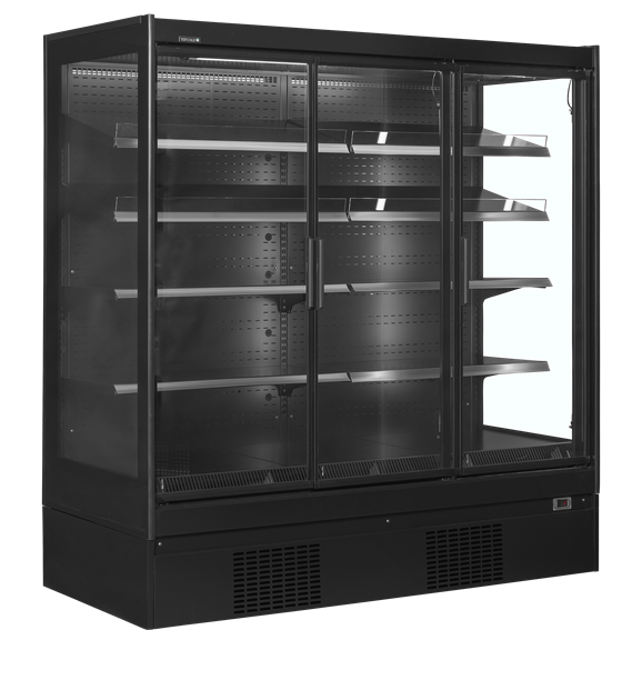 TFW-EXTRA1875CD Multideck-kyl med dörrar helt i glas och flerkopplings