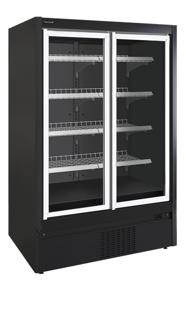 TFW-EXTRA1250FD Multideck-frys med dörrar helt i glas och flerkoppling