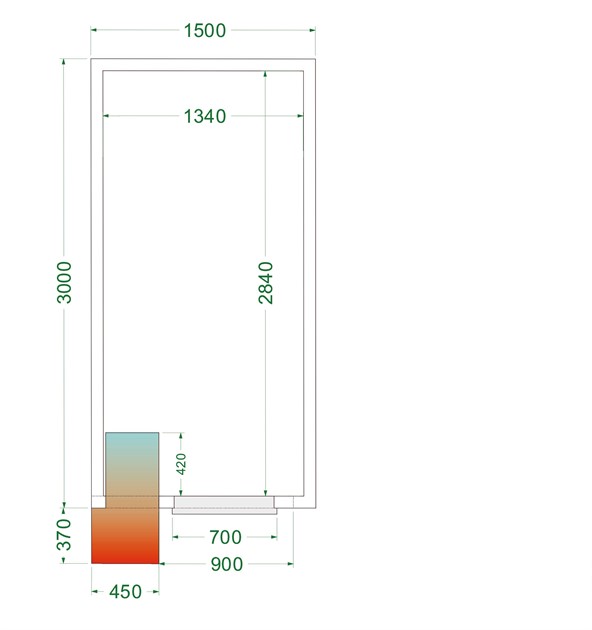 TFW-CRPF1530 Enkel, billig och effektiv lagring i kylrum