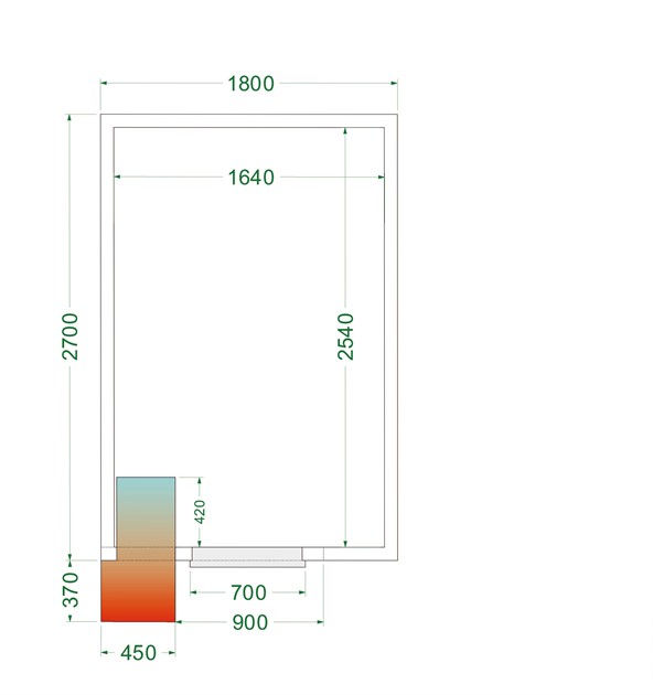 TFW-CRPF1827 Enkel, billig och effektiv lagring i kylrum