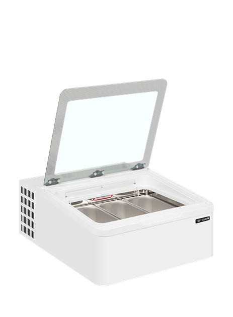 TFW-ICE3 Displayfrys för 3 skopglassar i bordsmodell