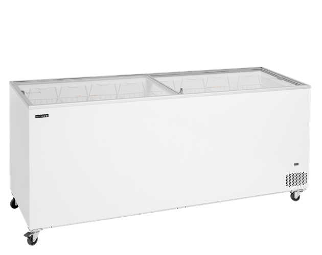 TFW-IC701SC Frysbox med platta skjutlock i glas