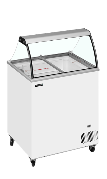 TFW-IC201SC+SO Frys för kulglass med serveringsyta