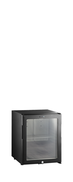 TFW-TM33G-1 Svart minibar-kylskåp med glasdörr