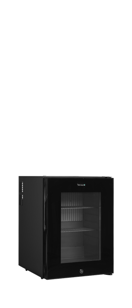 TFW-TM44G-1 Svart minibar-kylskåp med glasdörr