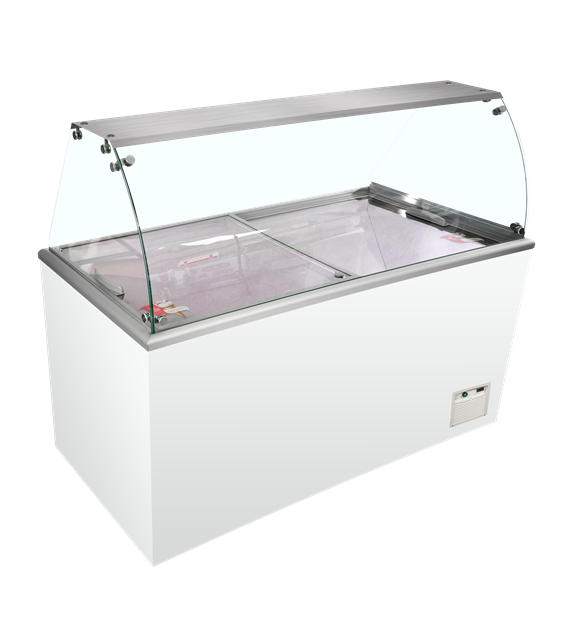 TFW-IDA600-W1+ Statisk displayfrys för skopglass