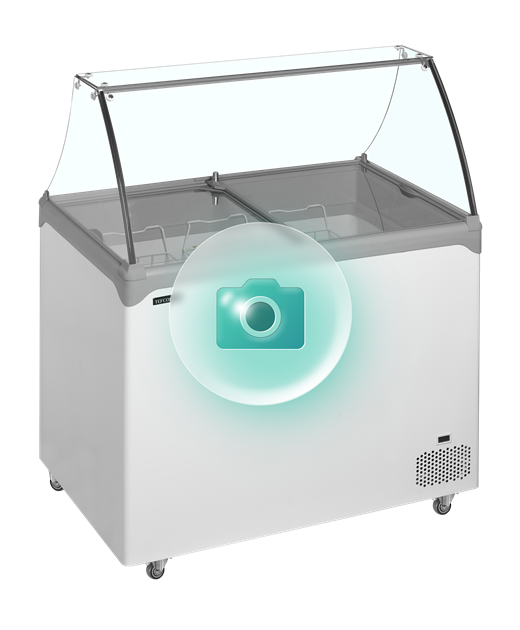 TFW-NIC502SC-SO Statisk displayfrys för skopglass