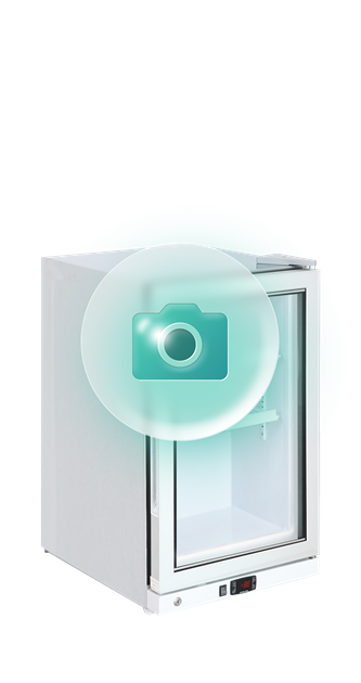 TFW-UDB-F500V-BW1 Bordsfrys med glasdörr